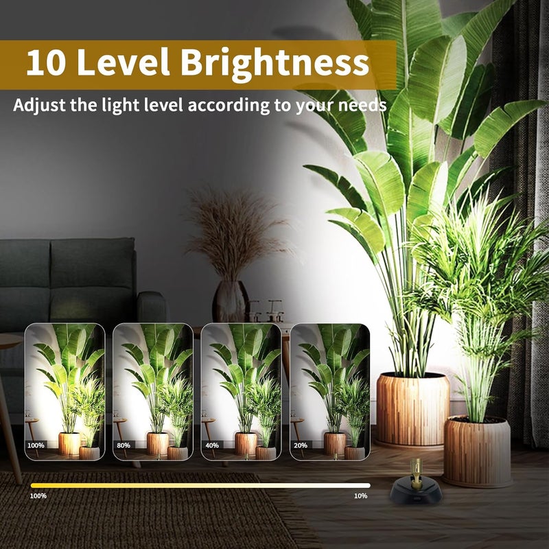 LEASTYLE LED Wireless Spotlights with Remote,RGBW Rechargeable Up Lights Indoor,16 Color Changing Battery Operated Light with Timer Dimmable Accent Light for Grow Parties,Black+Gold,2 Pack - Image 2